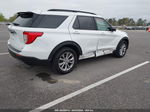 2020 Ford Explorer Xlt White vin: 1FMSK8DH0LGA13582