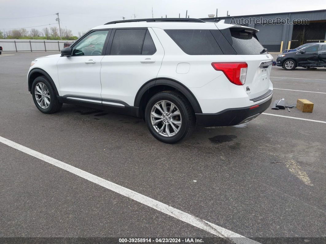 2020 Ford Explorer Xlt White vin: 1FMSK8DH0LGA13582