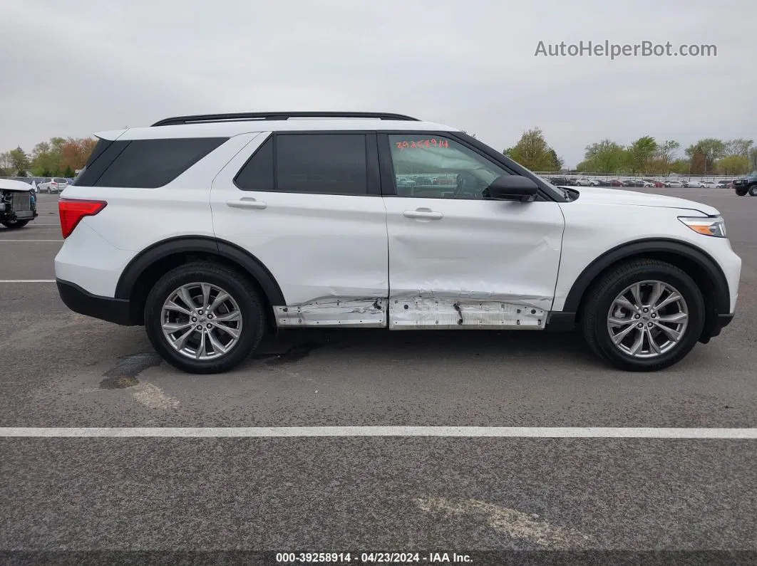 2020 Ford Explorer Xlt White vin: 1FMSK8DH0LGA13582