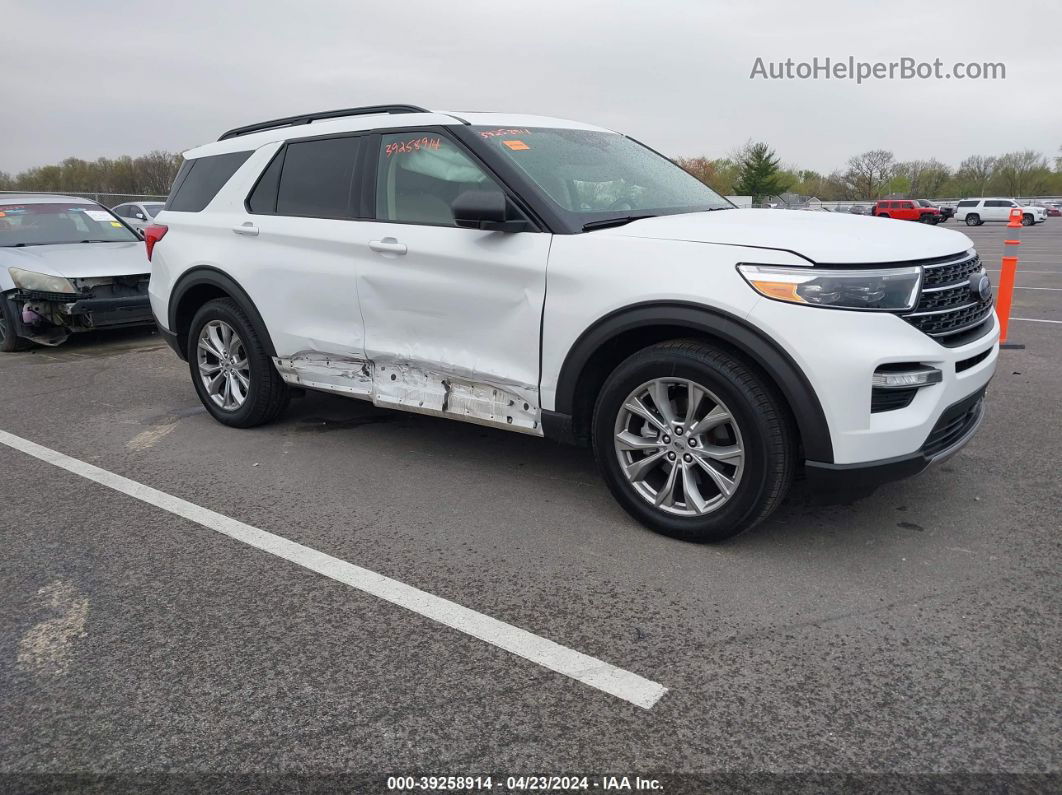 2020 Ford Explorer Xlt White vin: 1FMSK8DH0LGA13582