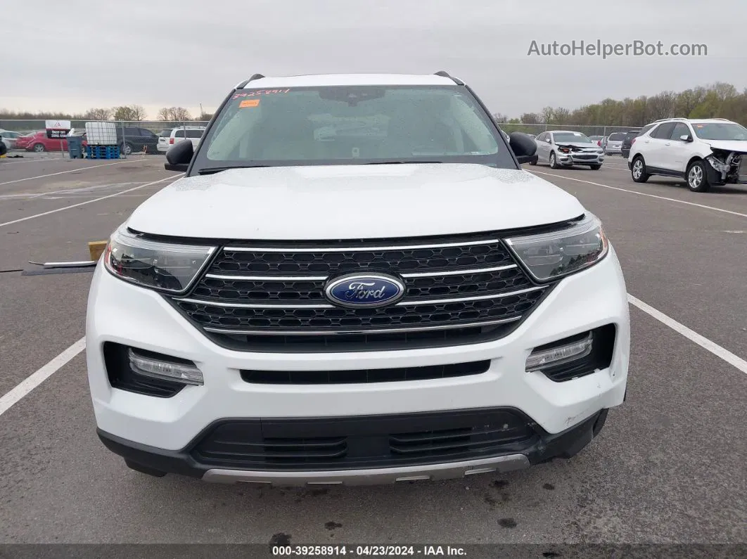 2020 Ford Explorer Xlt White vin: 1FMSK8DH0LGA13582