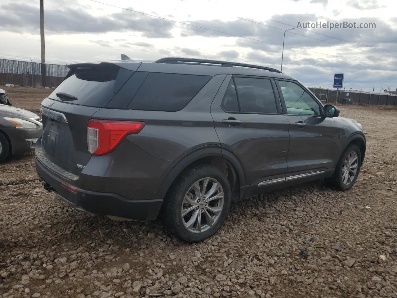 2020 Ford Explorer Xlt Gray vin: 1FMSK8DH0LGA62913