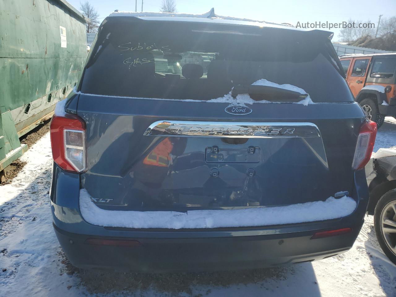 2020 Ford Explorer Xlt Синий vin: 1FMSK8DH0LGB17781