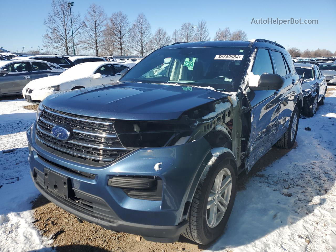 2020 Ford Explorer Xlt Blue vin: 1FMSK8DH0LGB17781