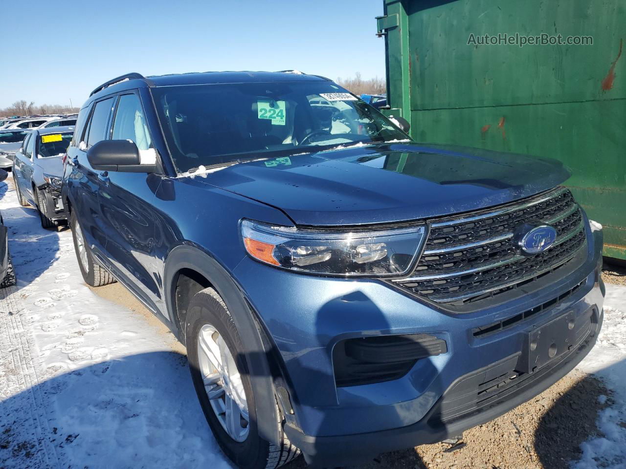 2020 Ford Explorer Xlt Blue vin: 1FMSK8DH0LGB17781