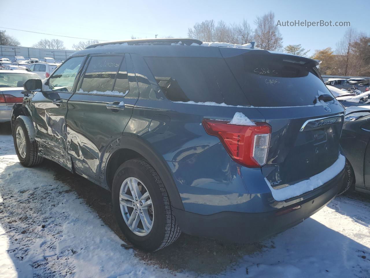 2020 Ford Explorer Xlt Синий vin: 1FMSK8DH0LGB17781