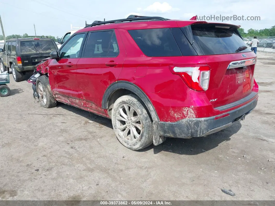 2020 Ford Explorer Xlt Red vin: 1FMSK8DH0LGC74355