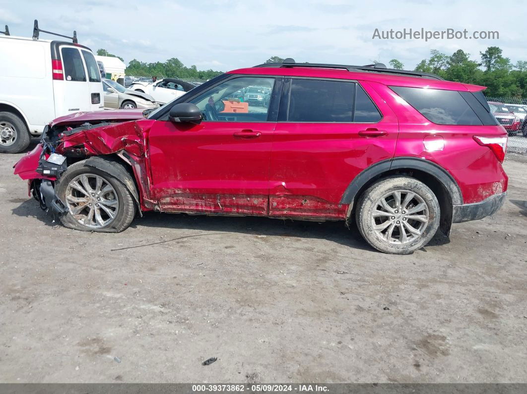 2020 Ford Explorer Xlt Red vin: 1FMSK8DH0LGC74355