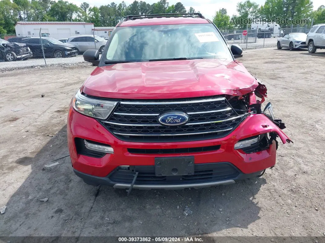 2020 Ford Explorer Xlt Red vin: 1FMSK8DH0LGC74355