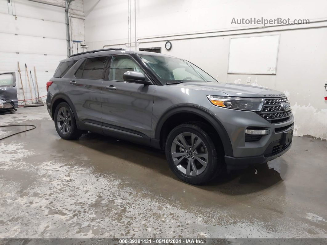 2021 Ford Explorer Xlt Gray vin: 1FMSK8DH0MGA06360