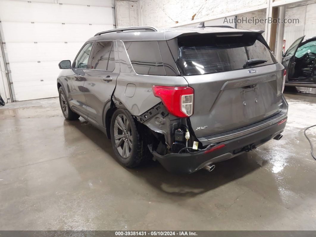 2021 Ford Explorer Xlt Gray vin: 1FMSK8DH0MGA06360