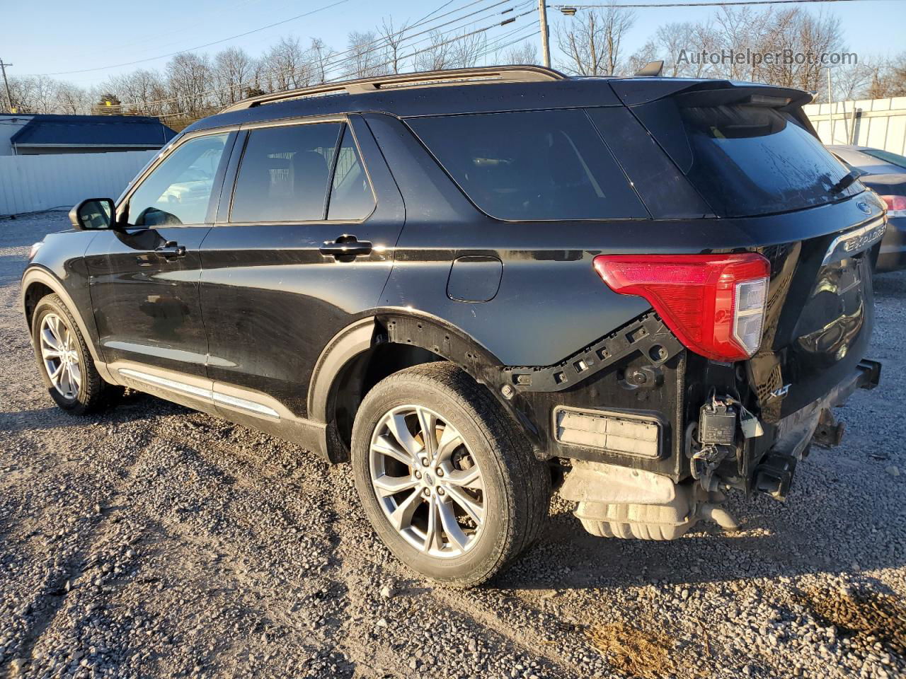 2021 Ford Explorer Xlt Black vin: 1FMSK8DH0MGA93497