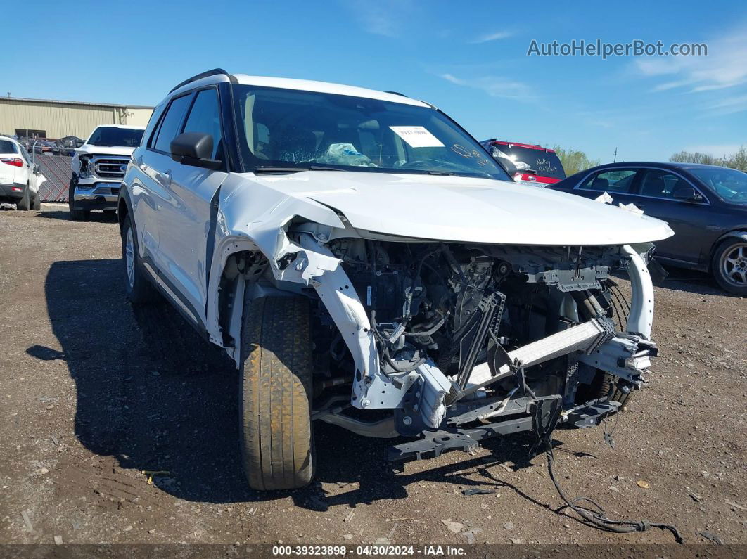 2021 Ford Explorer Xlt White vin: 1FMSK8DH0MGB20407