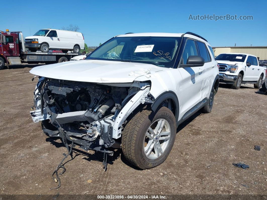 2021 Ford Explorer Xlt White vin: 1FMSK8DH0MGB20407