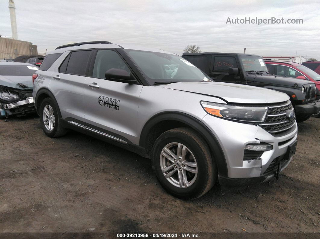 2021 Ford Explorer Xlt Silver vin: 1FMSK8DH0MGB66061