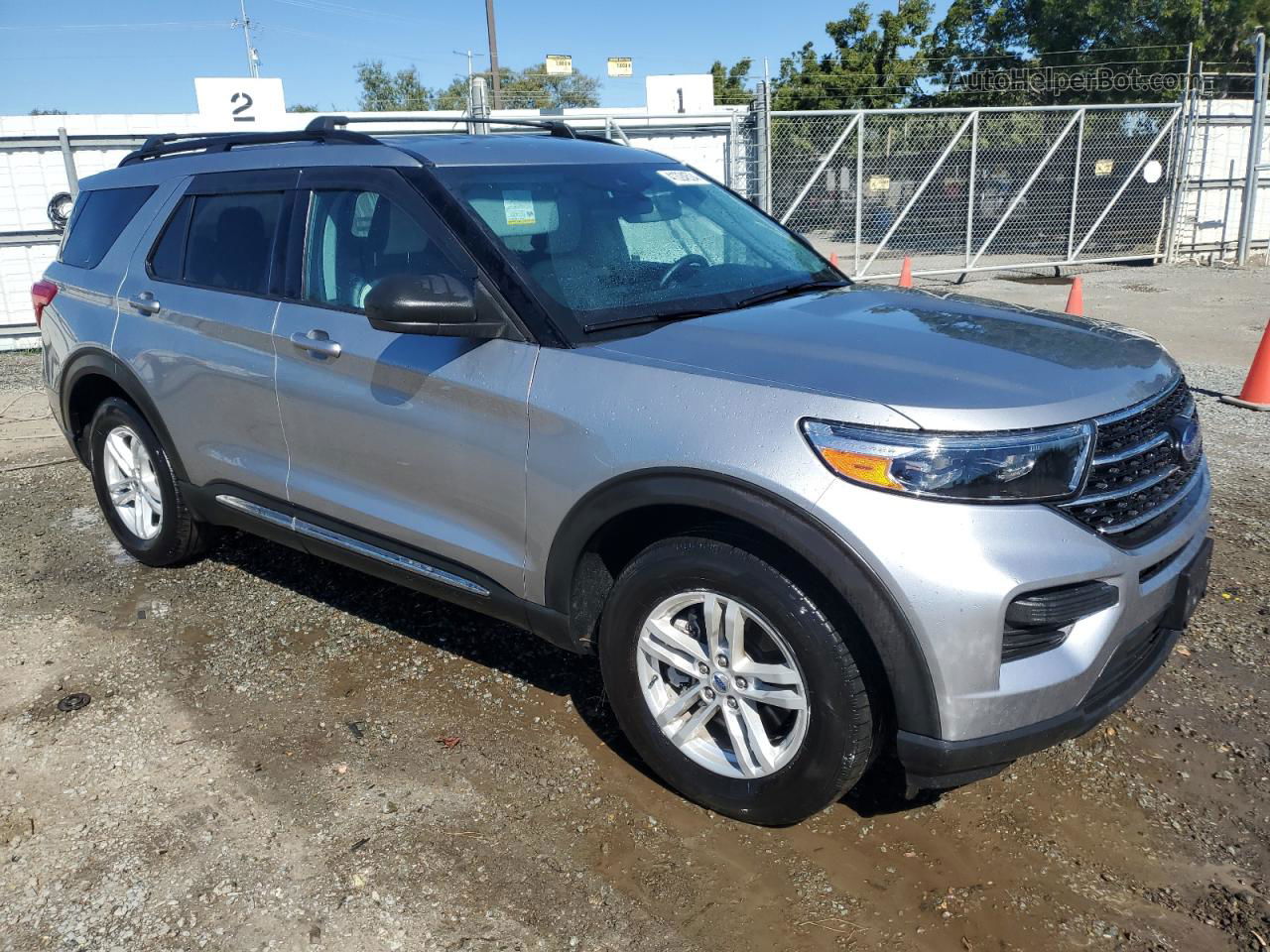 2021 Ford Explorer Xlt Silver vin: 1FMSK8DH0MGB79859