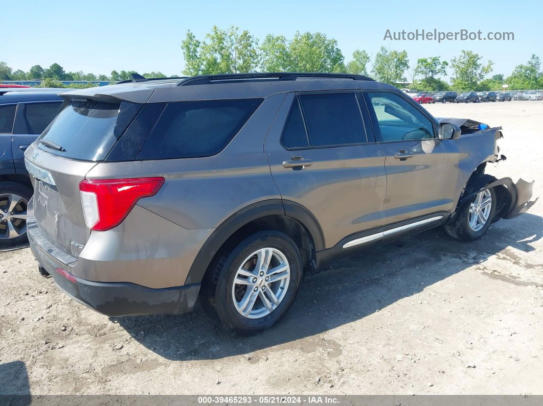 2021 Ford Explorer Xlt Champagne vin: 1FMSK8DH0MGB87248