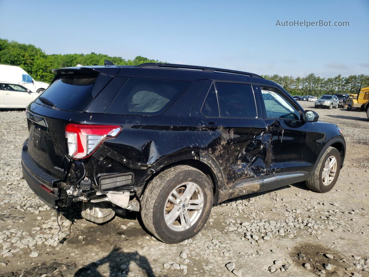 2021 Ford Explorer Xlt Black vin: 1FMSK8DH0MGC45522