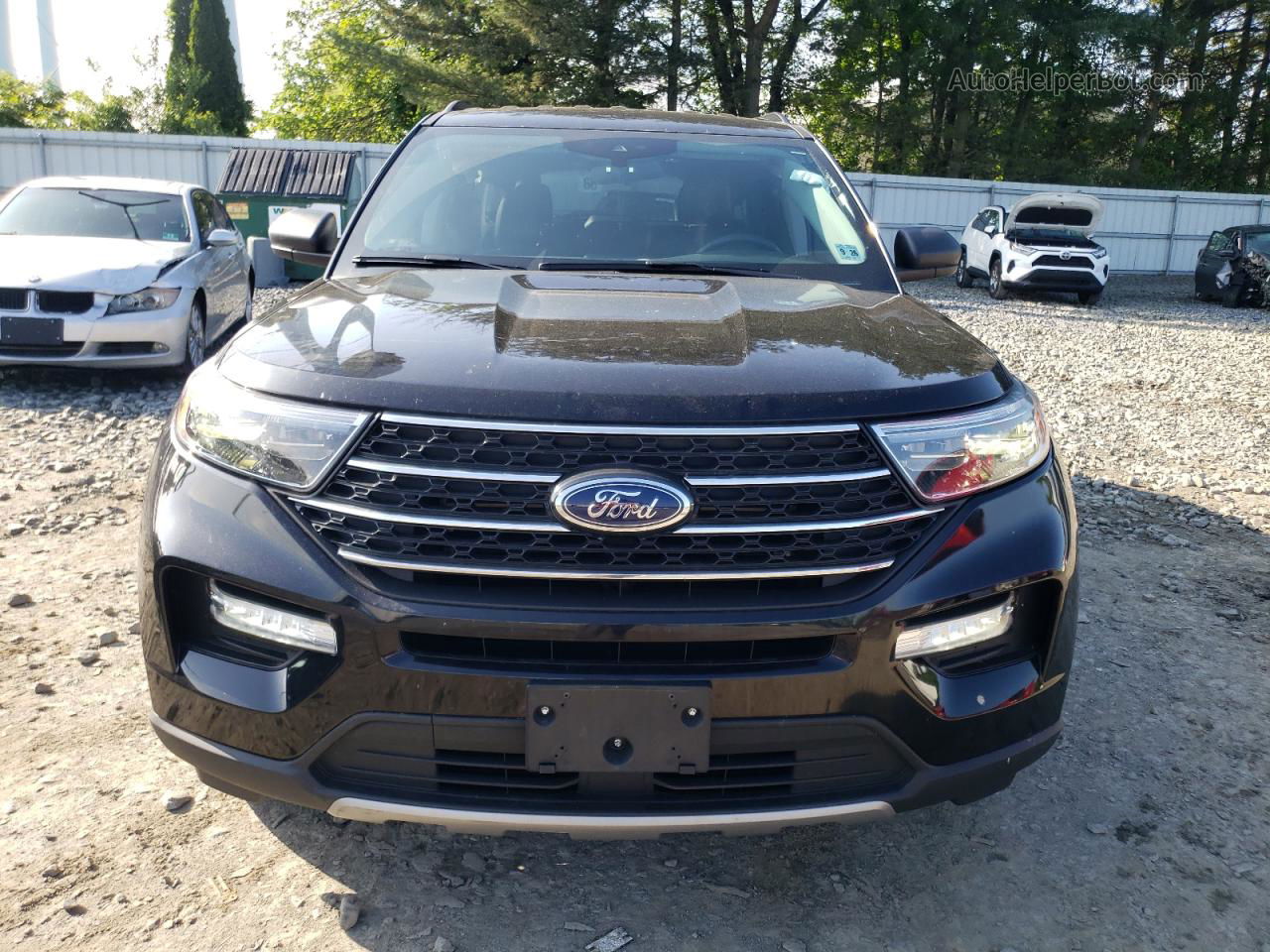 2021 Ford Explorer Xlt Black vin: 1FMSK8DH0MGC45522