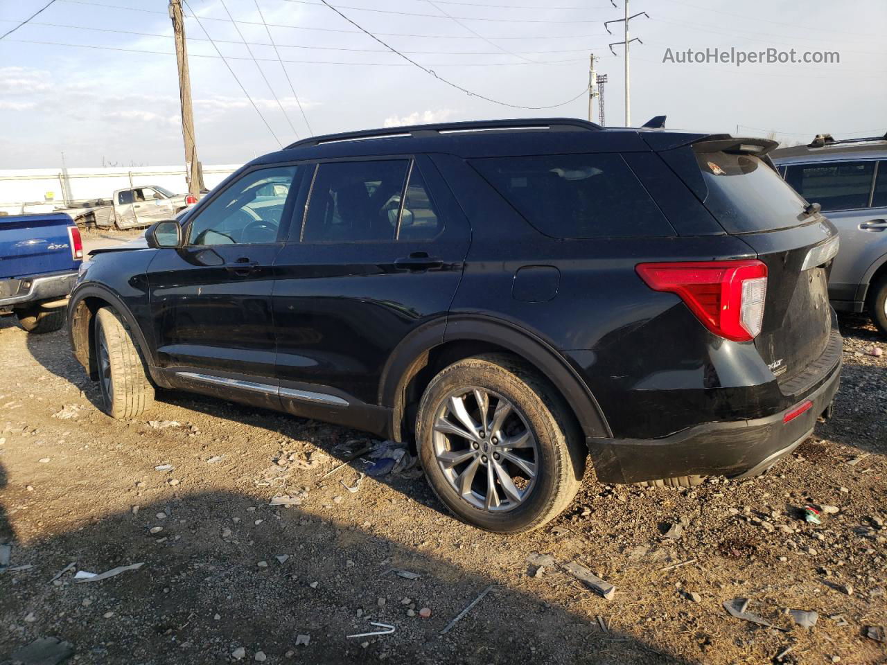 2020 Ford Explorer Xlt Черный vin: 1FMSK8DH1LGA78344