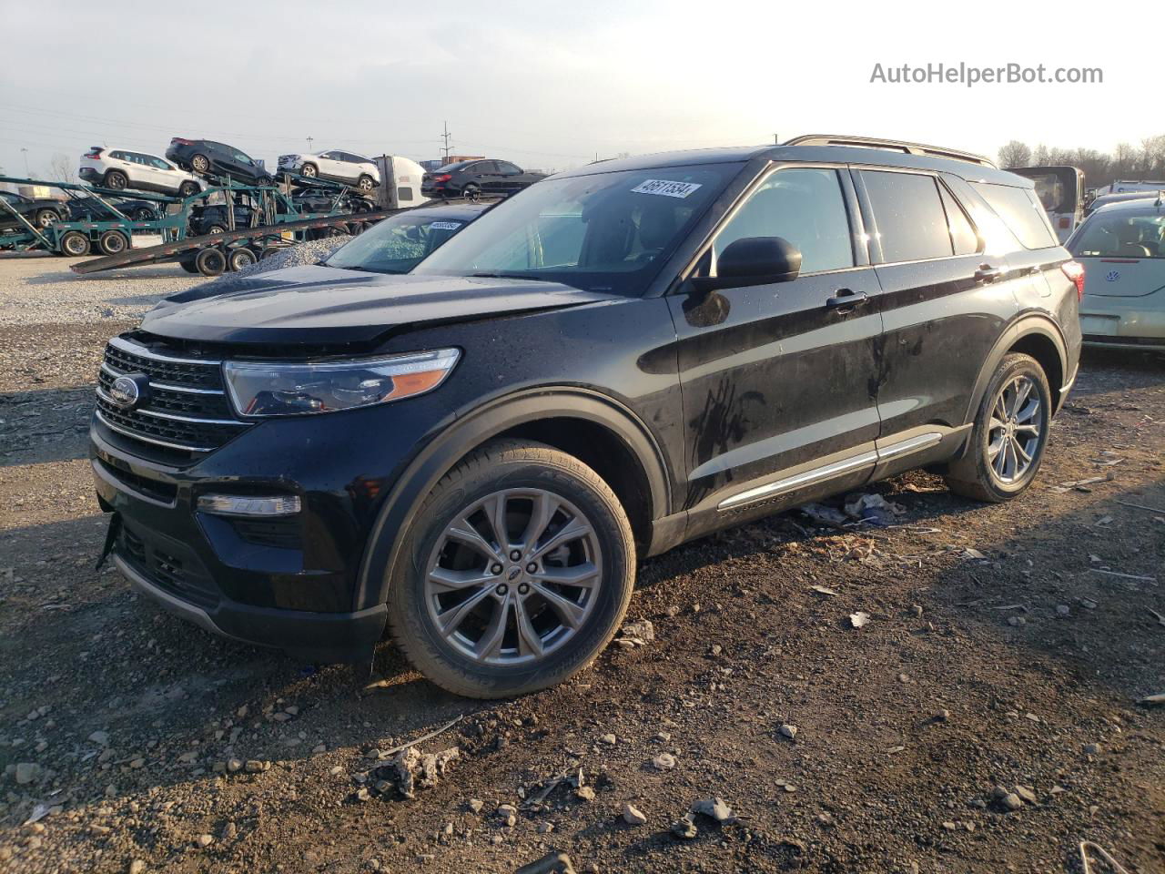 2020 Ford Explorer Xlt Black vin: 1FMSK8DH1LGA78344