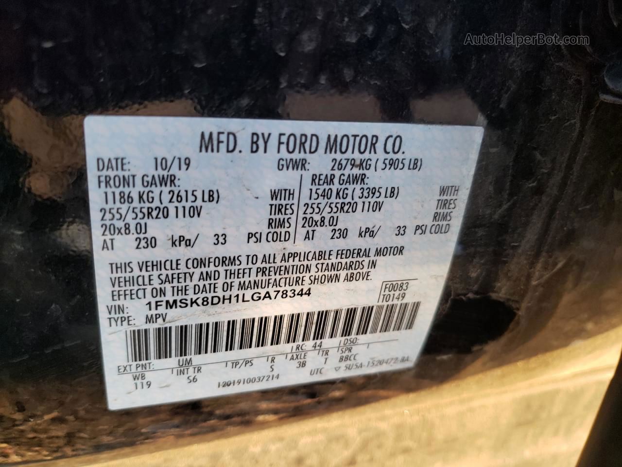 2020 Ford Explorer Xlt Black vin: 1FMSK8DH1LGA78344