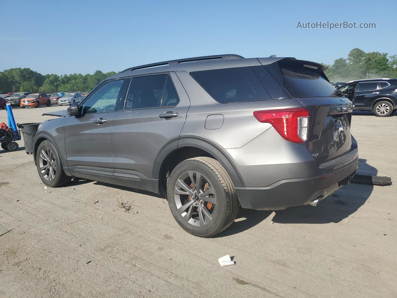 2021 Ford Explorer Xlt Gray vin: 1FMSK8DH1MGA21367