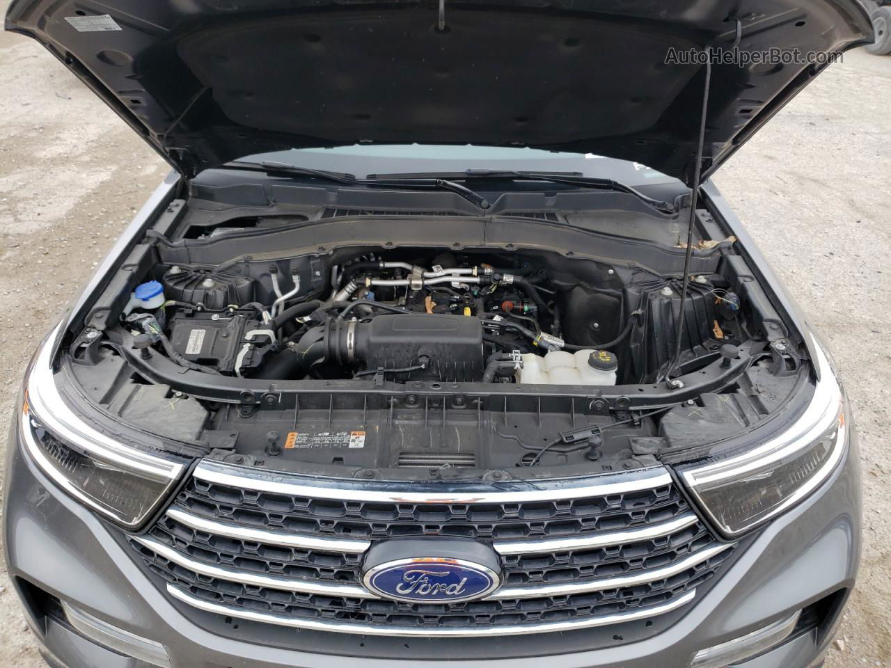 2021 Ford Explorer Xlt Gray vin: 1FMSK8DH1MGA80175