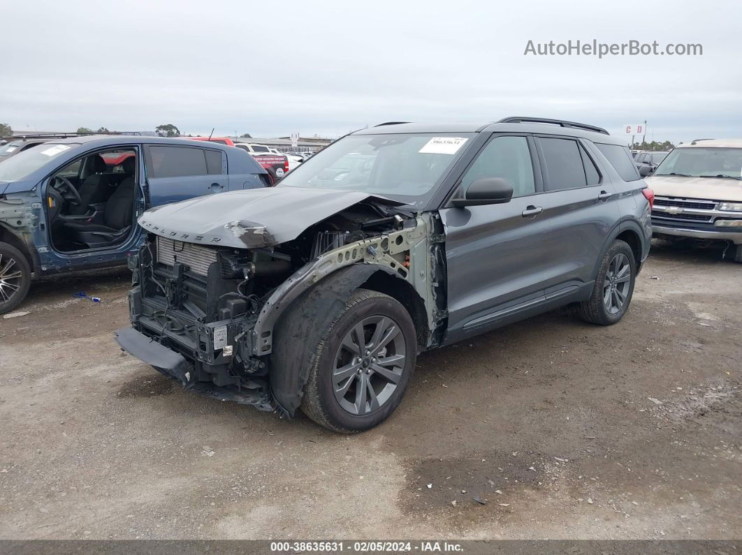 2021 Ford Explorer Xlt Gray vin: 1FMSK8DH1MGA83674