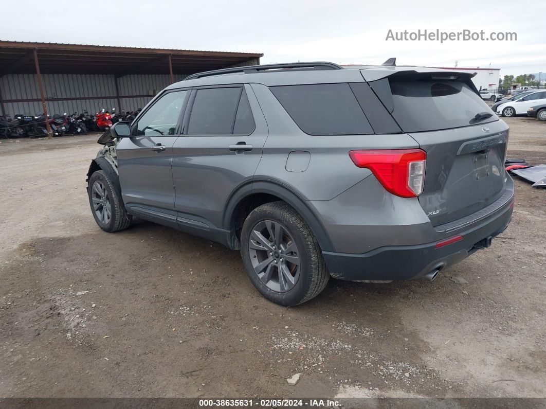 2021 Ford Explorer Xlt Gray vin: 1FMSK8DH1MGA83674