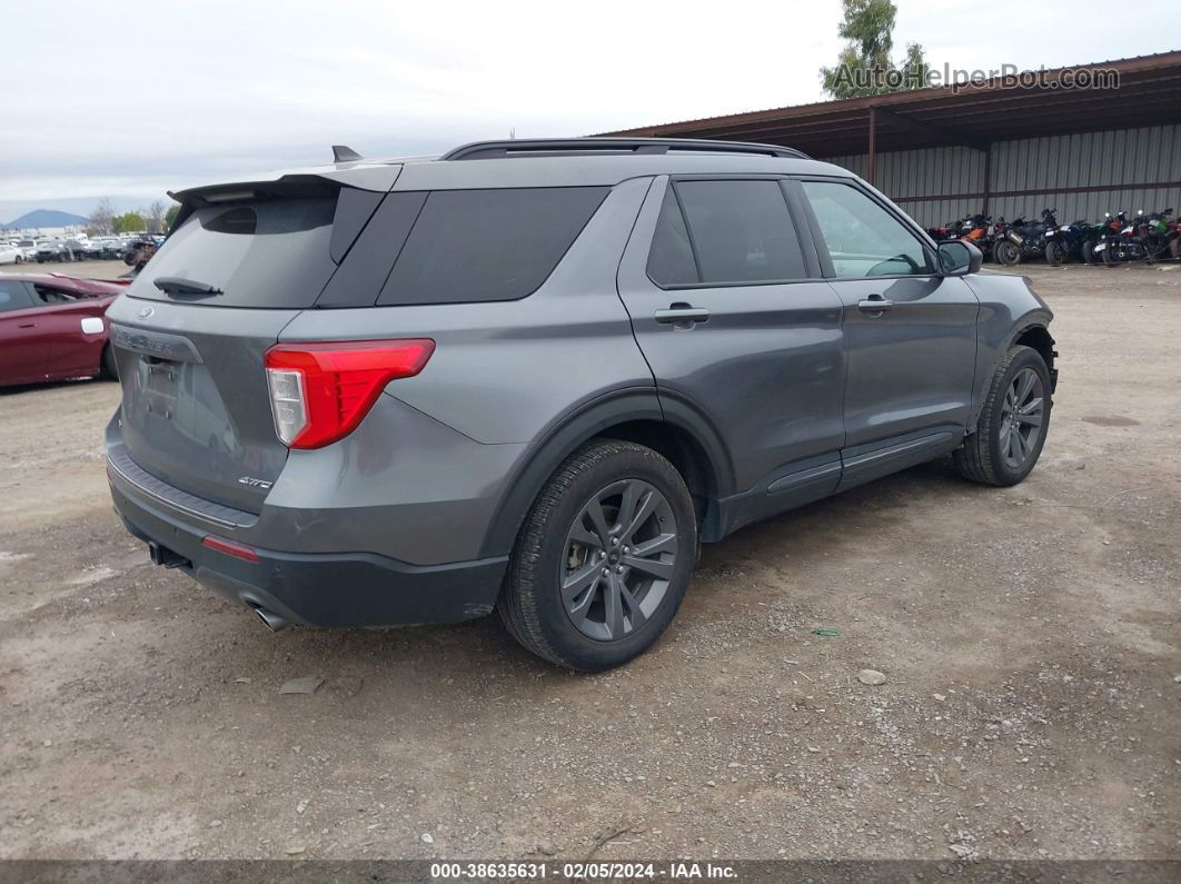 2021 Ford Explorer Xlt Gray vin: 1FMSK8DH1MGA83674