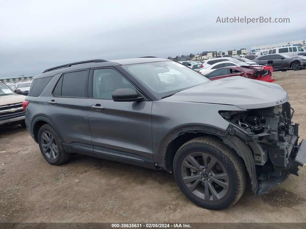 2021 Ford Explorer Xlt Gray vin: 1FMSK8DH1MGA83674