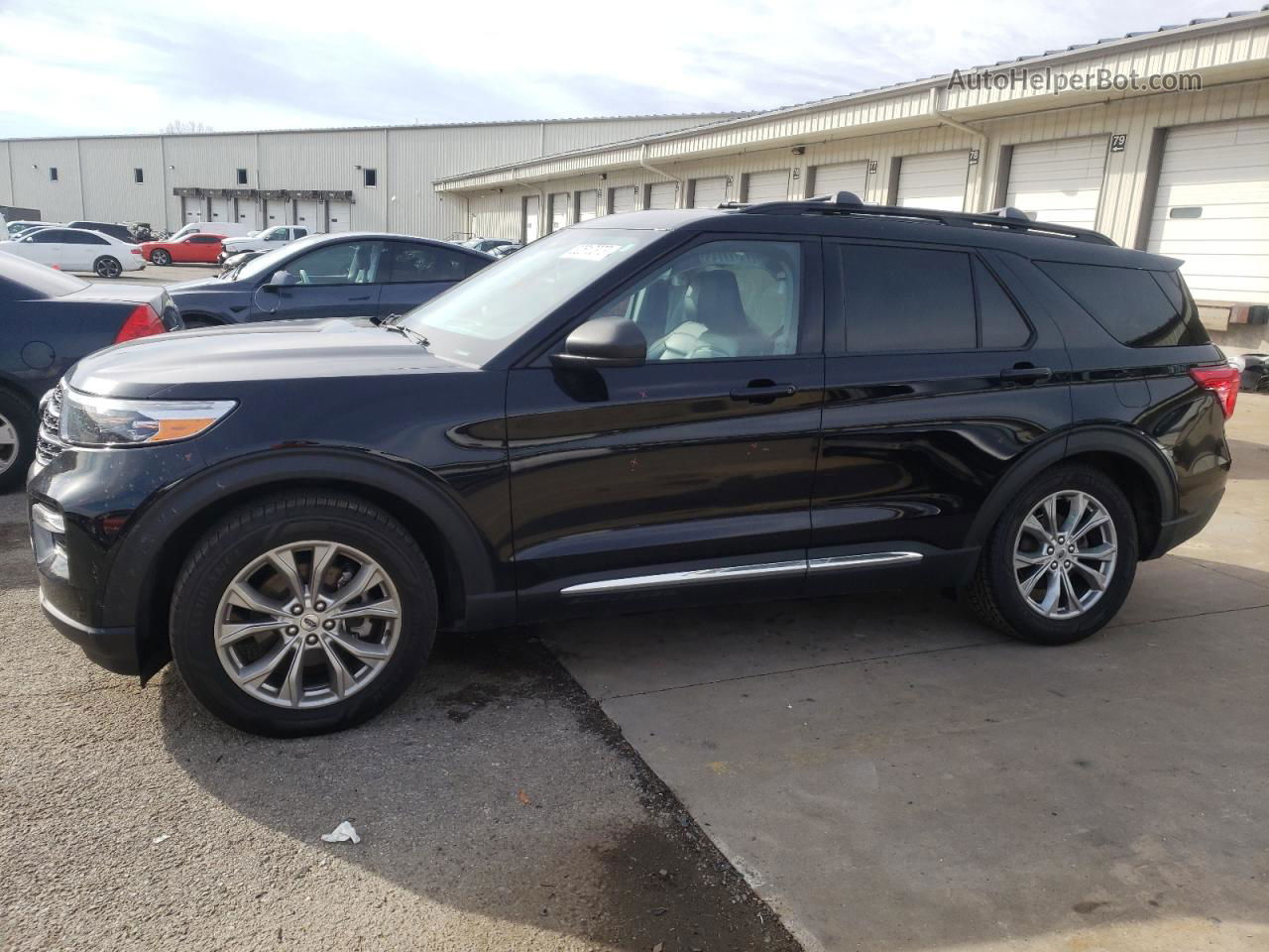 2021 Ford Explorer Xlt Black vin: 1FMSK8DH1MGA93282