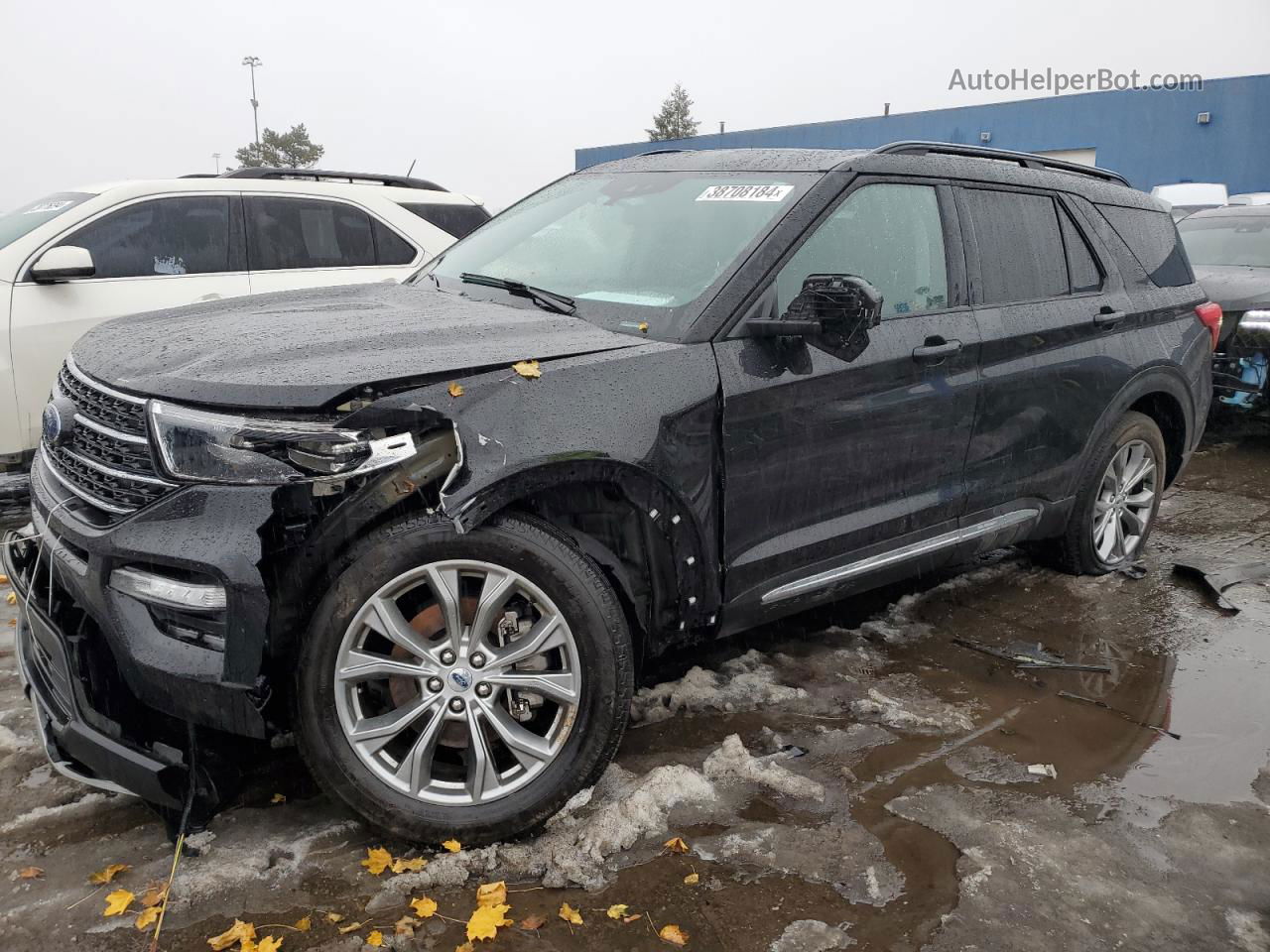 2021 Ford Explorer Xlt Black vin: 1FMSK8DH1MGA93914