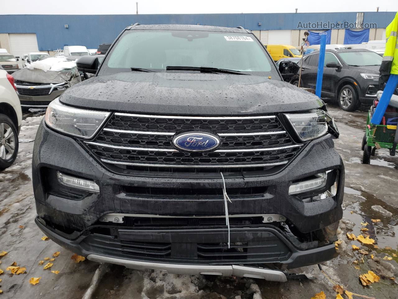 2021 Ford Explorer Xlt Black vin: 1FMSK8DH1MGA93914