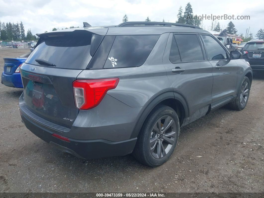 2021 Ford Explorer Xlt Gray vin: 1FMSK8DH1MGB02739