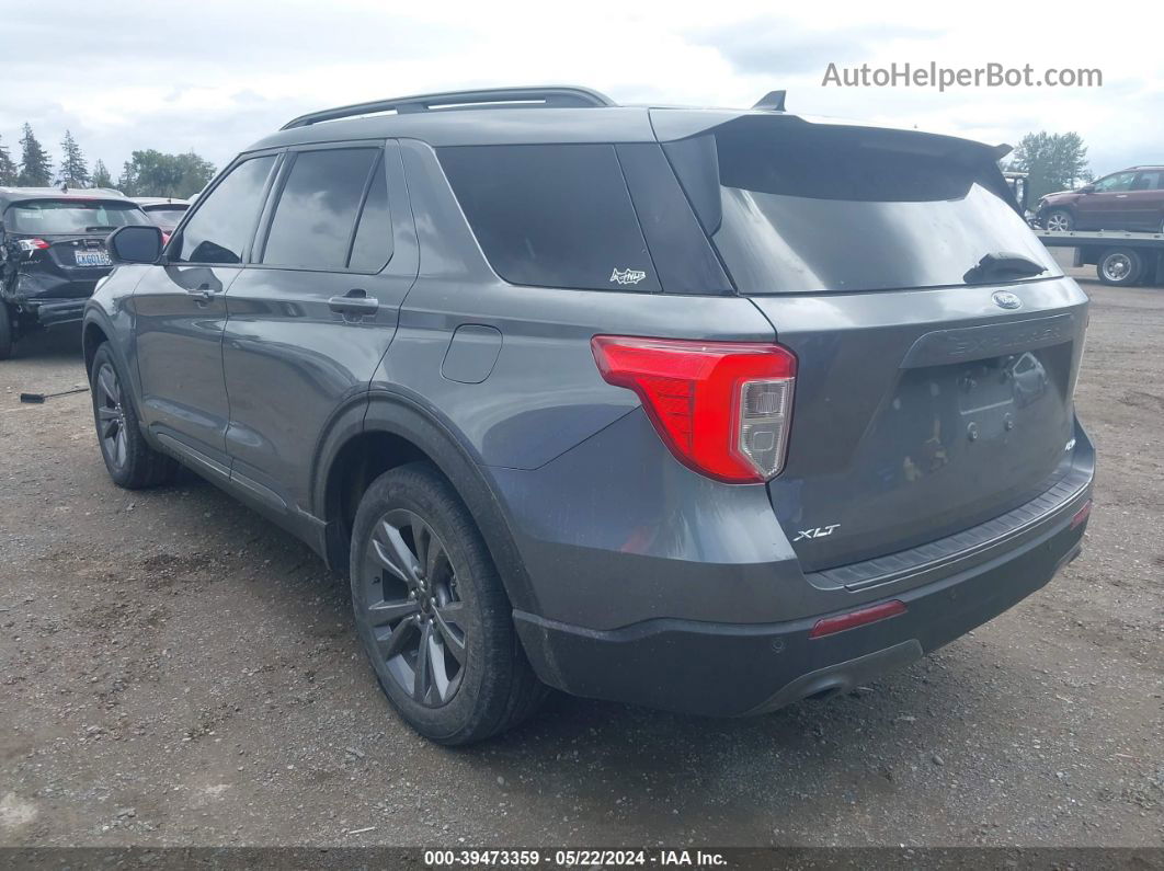 2021 Ford Explorer Xlt Gray vin: 1FMSK8DH1MGB02739