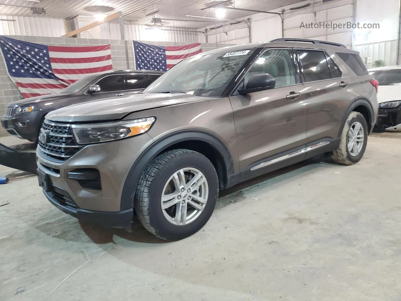 2021 Ford Explorer Xlt Tan vin: 1FMSK8DH1MGB32243