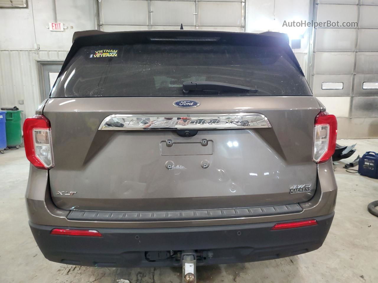 2021 Ford Explorer Xlt Tan vin: 1FMSK8DH1MGB32243