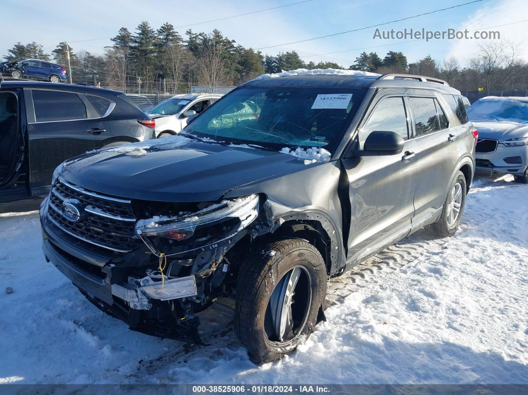 2020 Ford Explorer Xlt Gray vin: 1FMSK8DH2LGB88920