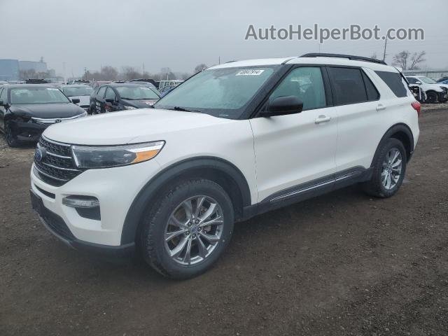 2021 Ford Explorer Xlt White vin: 1FMSK8DH2MGC33081