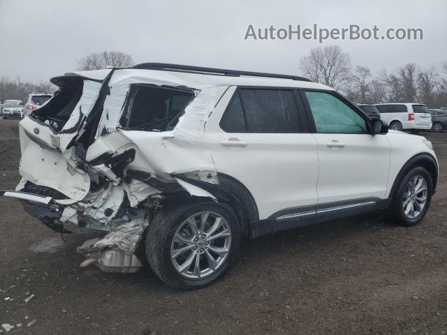 2021 Ford Explorer Xlt White vin: 1FMSK8DH2MGC33081