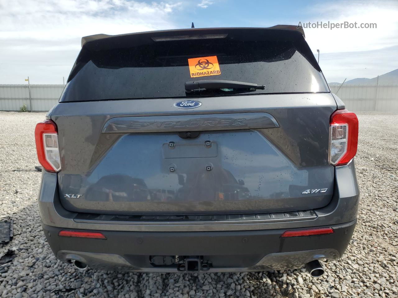 2021 Ford Explorer Xlt Gray vin: 1FMSK8DH3MGA95244