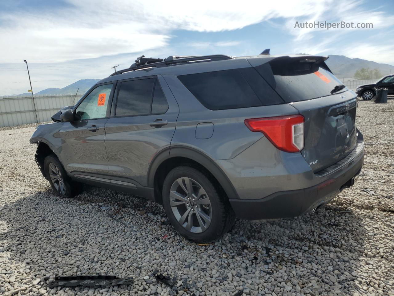 2021 Ford Explorer Xlt Gray vin: 1FMSK8DH3MGA95244