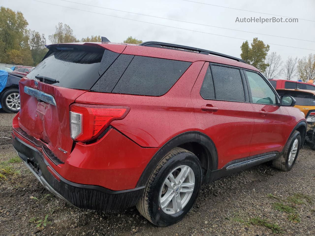 2021 Ford Explorer Xlt Burgundy vin: 1FMSK8DH3MGC40444