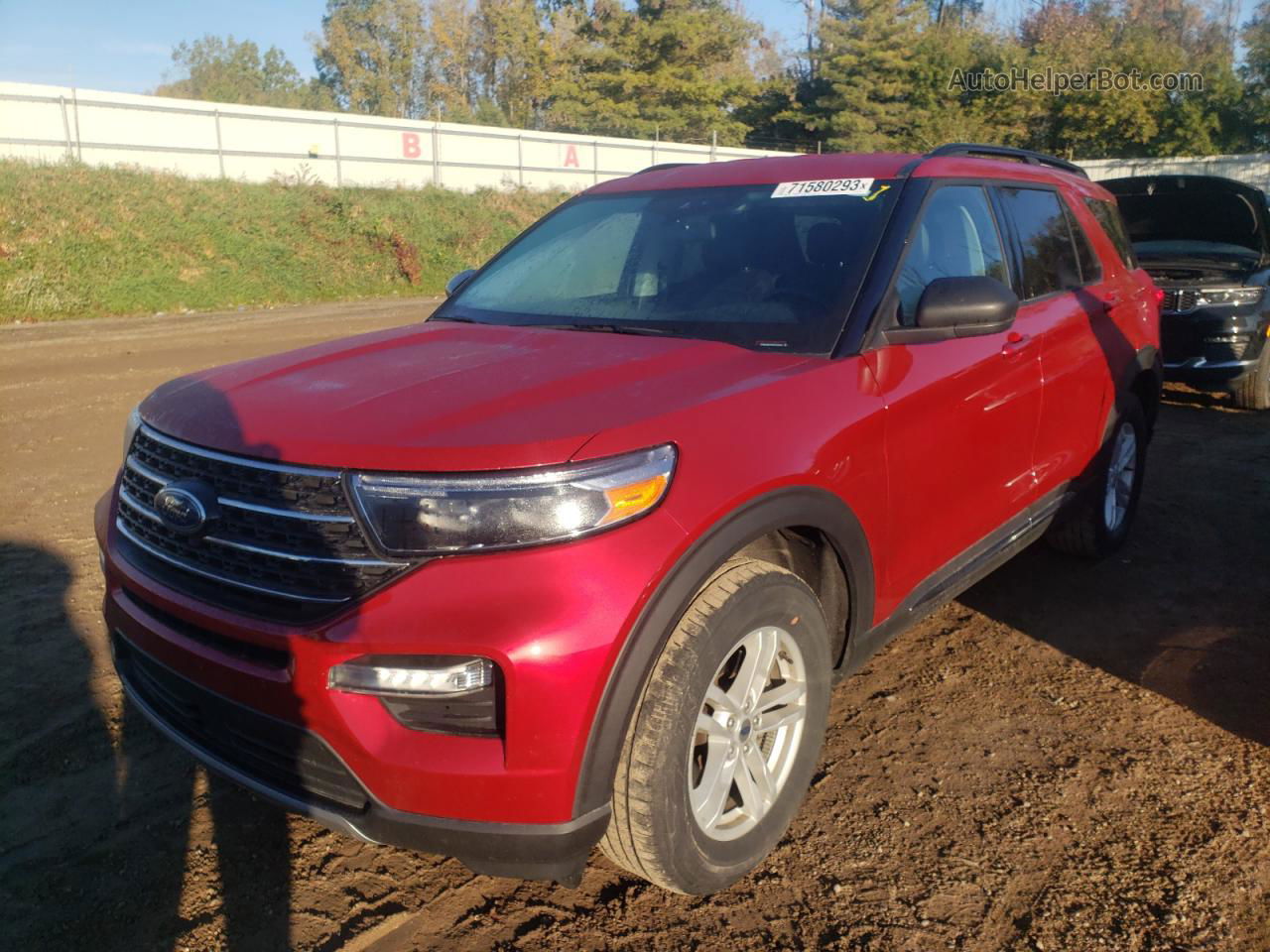 2021 Ford Explorer Xlt Burgundy vin: 1FMSK8DH3MGC40444