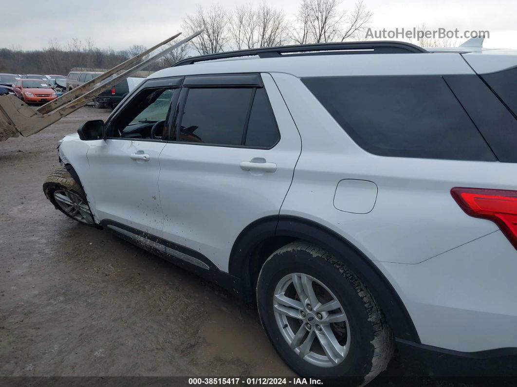 2020 Ford Explorer Xlt White vin: 1FMSK8DH4LGB40478