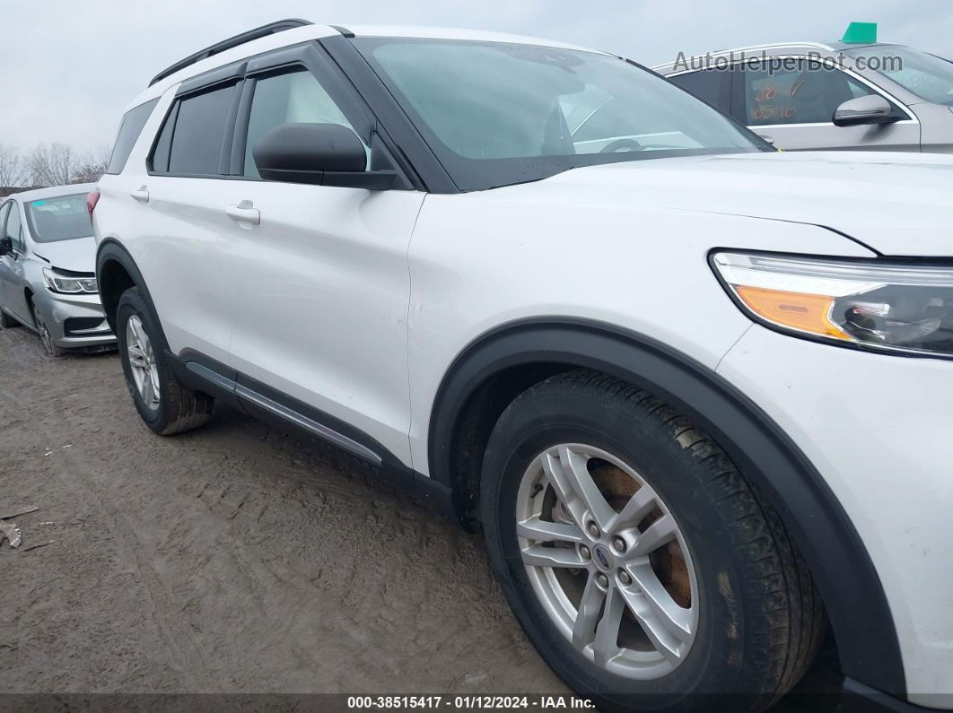 2020 Ford Explorer Xlt White vin: 1FMSK8DH4LGB40478