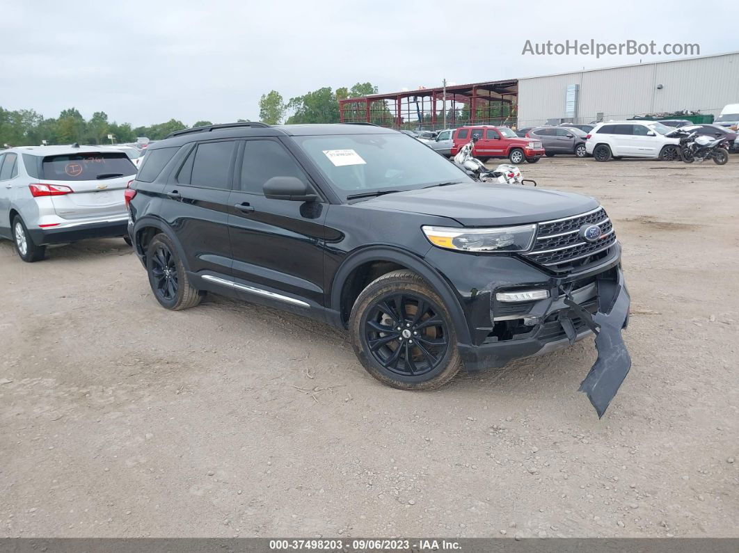 2020 Ford Explorer Xlt Black vin: 1FMSK8DH4LGB63047