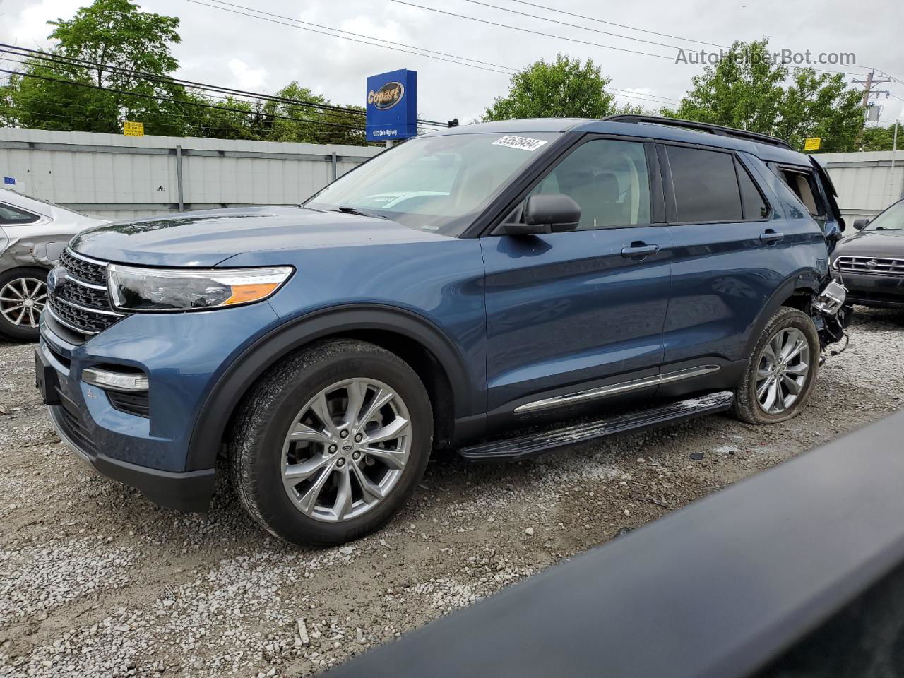 2020 Ford Explorer Xlt Blue vin: 1FMSK8DH4LGB91625